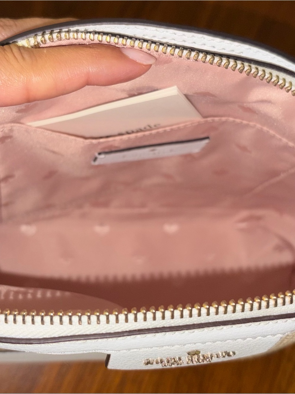 kate spade Straw and White Crossbody Bag with Black Trim - Picture 7 of 9